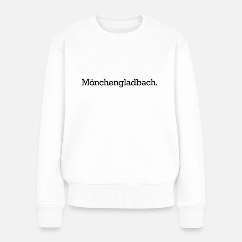 Mönchengladbach. - Frauen Premium Bio Pullover - Weiß