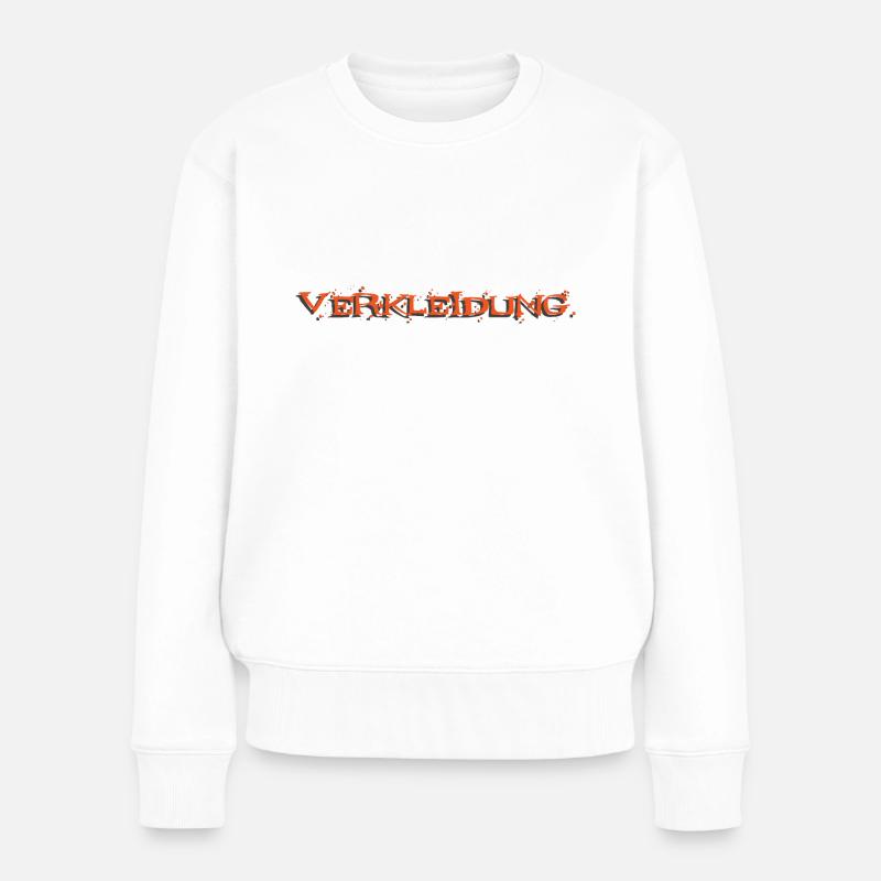 Verkleidung - Frauen Premium Bio Pullover - Weiß