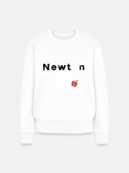 Isaac Newton - Frauen Premium Bio Pullover - Weiß