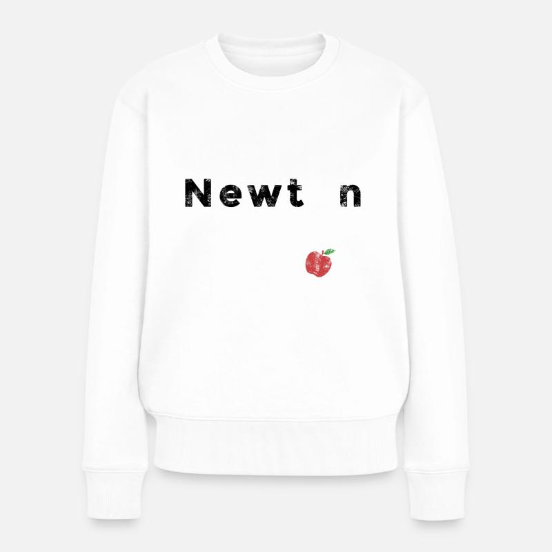 Isaac Newton - Frauen Premium Bio Pullover - Weiß