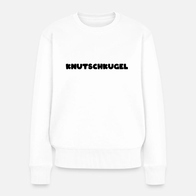 Knutschkugel - kleines Auto - Frauen Premium Bio Pullover - Weiß