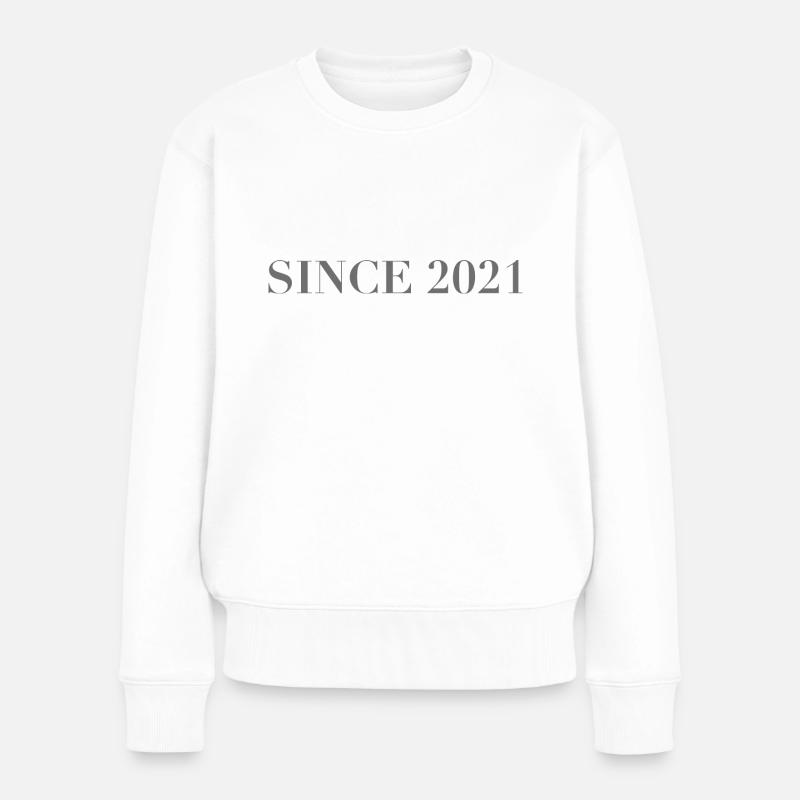 Since 2021 - Frauen Premium Bio Pullover - Weiß