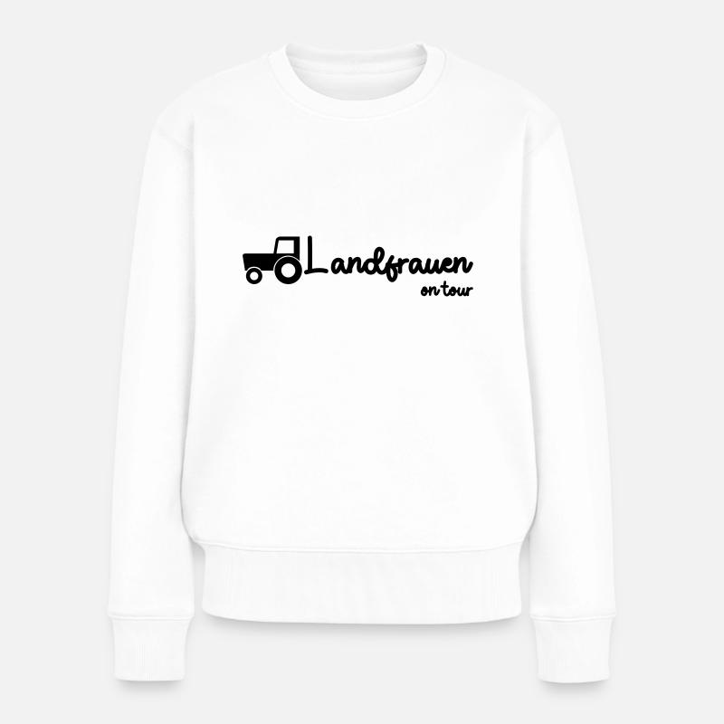 Landfrauen on tour - Frauen Premium Bio Pullover - Weiß