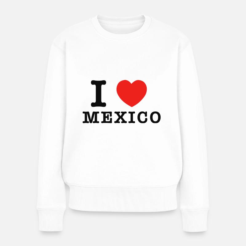 J’aime le Mexique - Pull Premium bio Femme - blanc