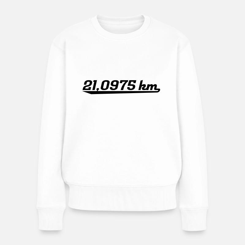 semi-marathon - Pull Premium bio Femme - blanc