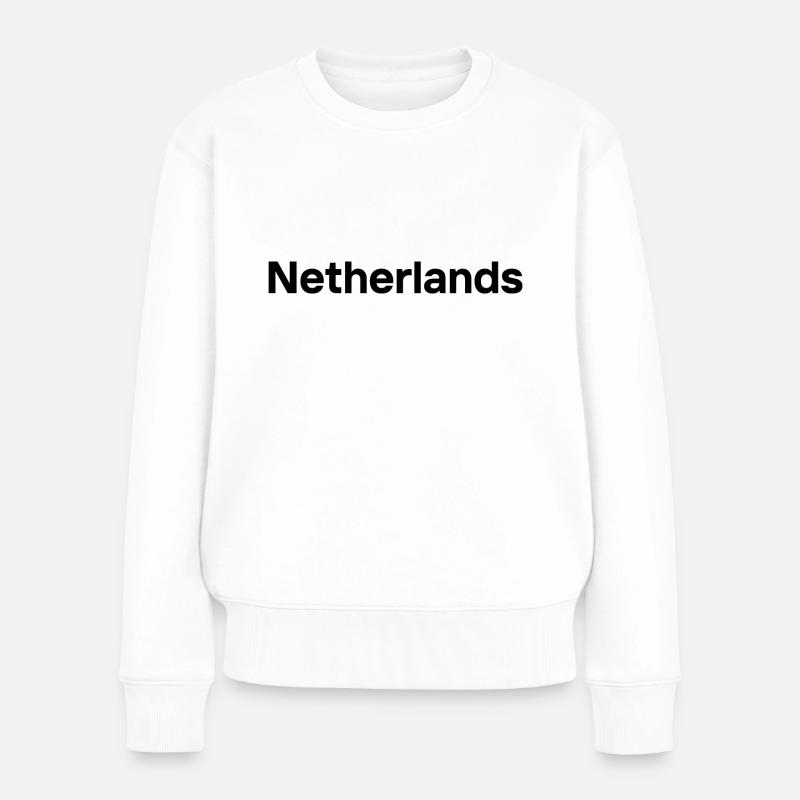 Netherlands - Women's Premium Organic Jumper - white