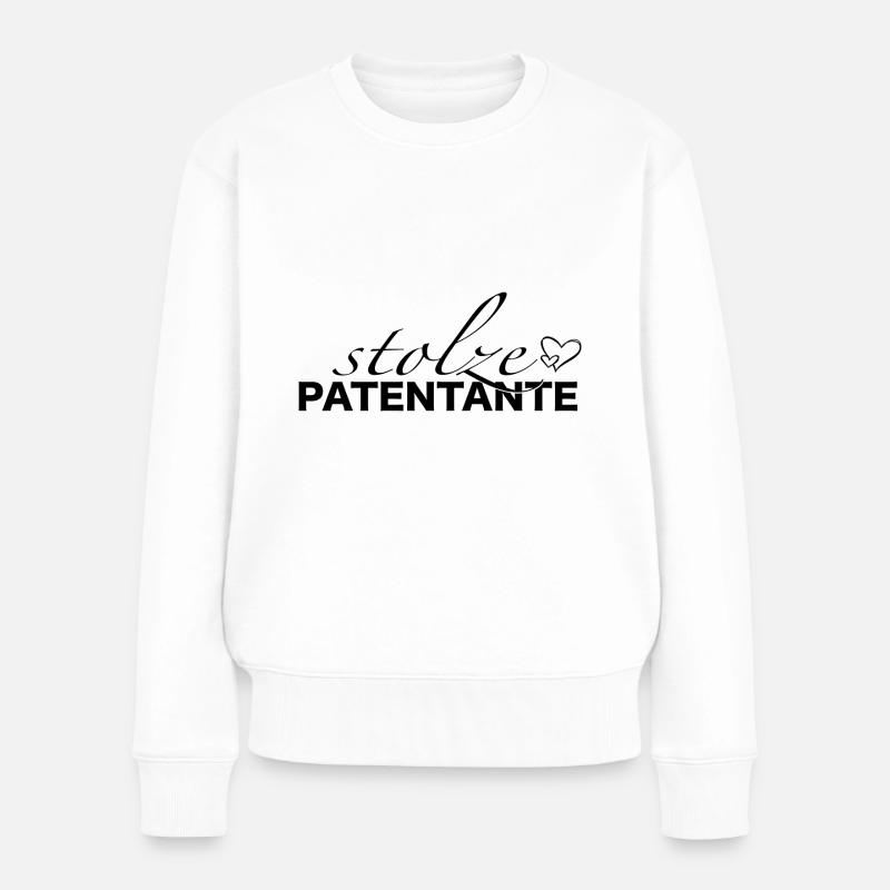 Patentante Patenkind Tante Geschenkidee Sprüche - Frauen Premium Bio Pullover - Weiß