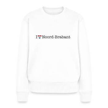 J’adore le Brabant septentrional - Pull Premium bio Femme - blanc - Devant - Julia (174cm)