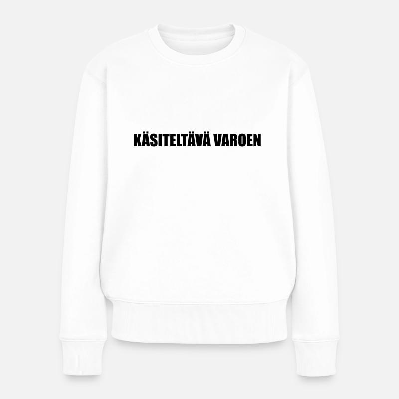 KasiteltavaVaroen - Frauen Premium Bio Pullover - Weiß