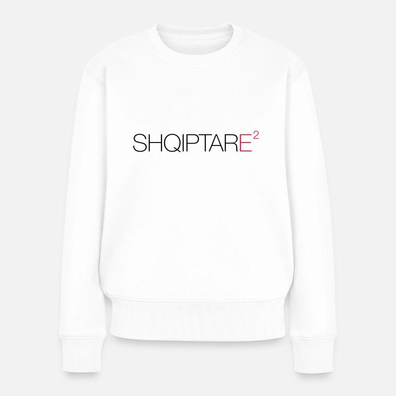 SHQIPTARE - Pull Premium bio Femme - blanc