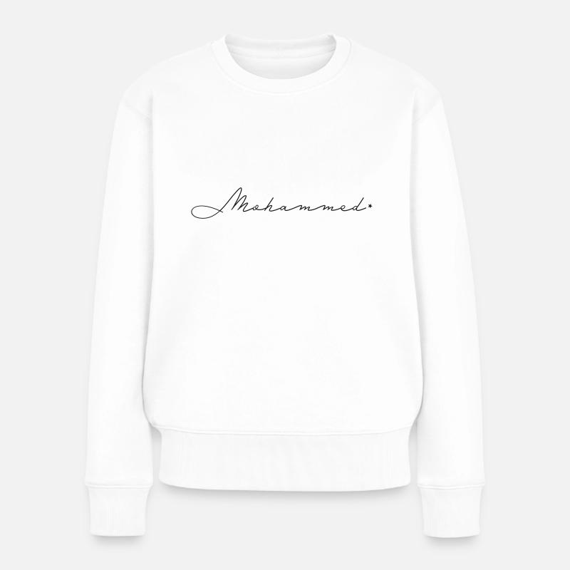 Nom : Mohammed - Pull Premium bio Femme - blanc
