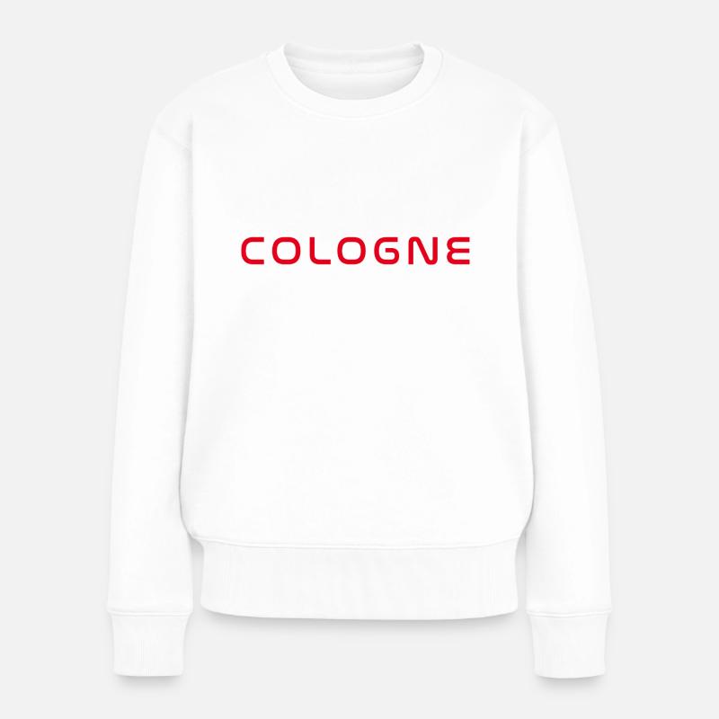Köln T-Shirt – Domstadt Liebe - Frauen Premium Bio Pullover - Weiß