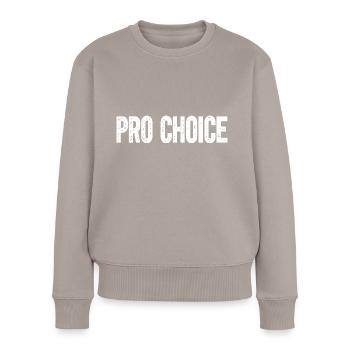 Choix professionnel - Pull Premium bio Femme - taupe - Devant - Julia (174cm)