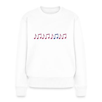 noten - Frauen Premium Bio Pullover - Weiß - Vorne - Julia (174cm)