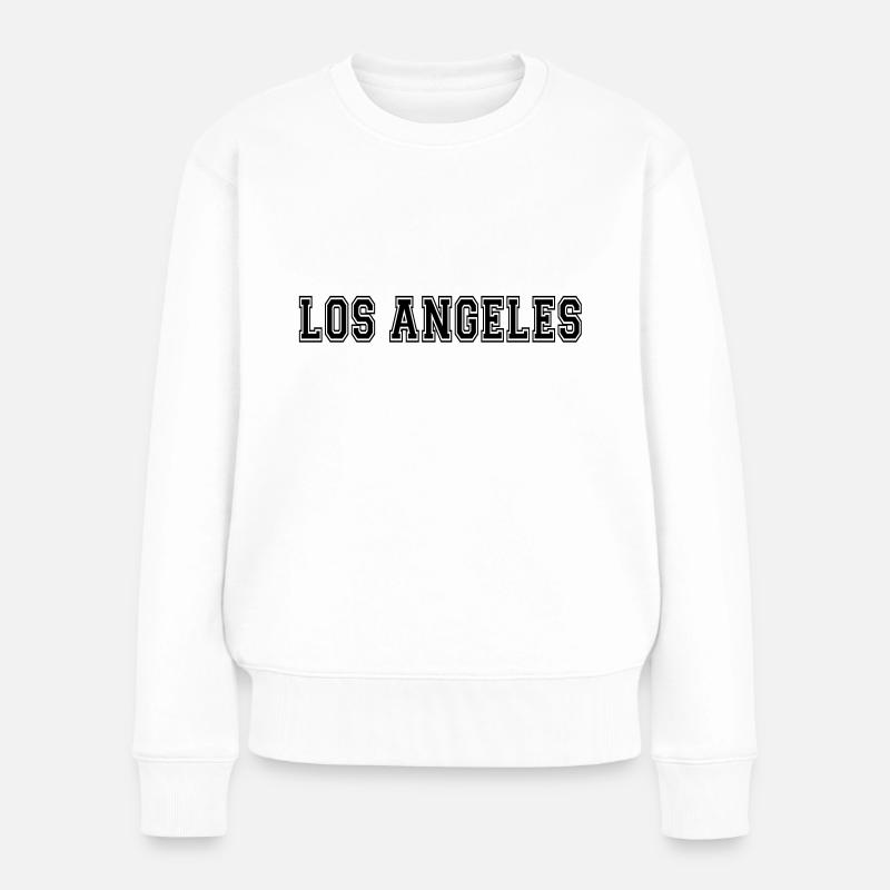 Los Angeles - Frauen Premium Bio Pullover - Weiß