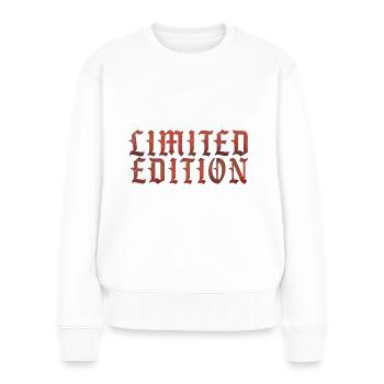Limited Edition - Frauen Premium Bio Pullover - Weiß - Vorne - Julia (174cm)