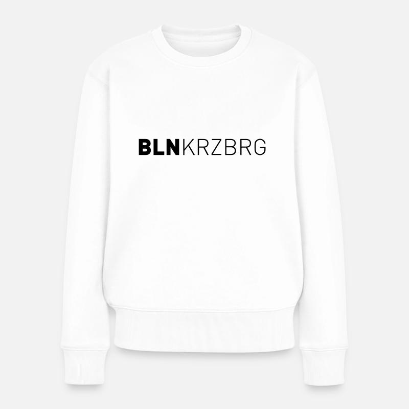 Berlin Kreuzberg - Frauen Premium Bio Pullover - Weiß