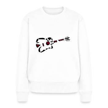 Guitare E Guitare Occidentale 4 - Pull Premium bio Femme - blanc - Devant - Julia (174cm)