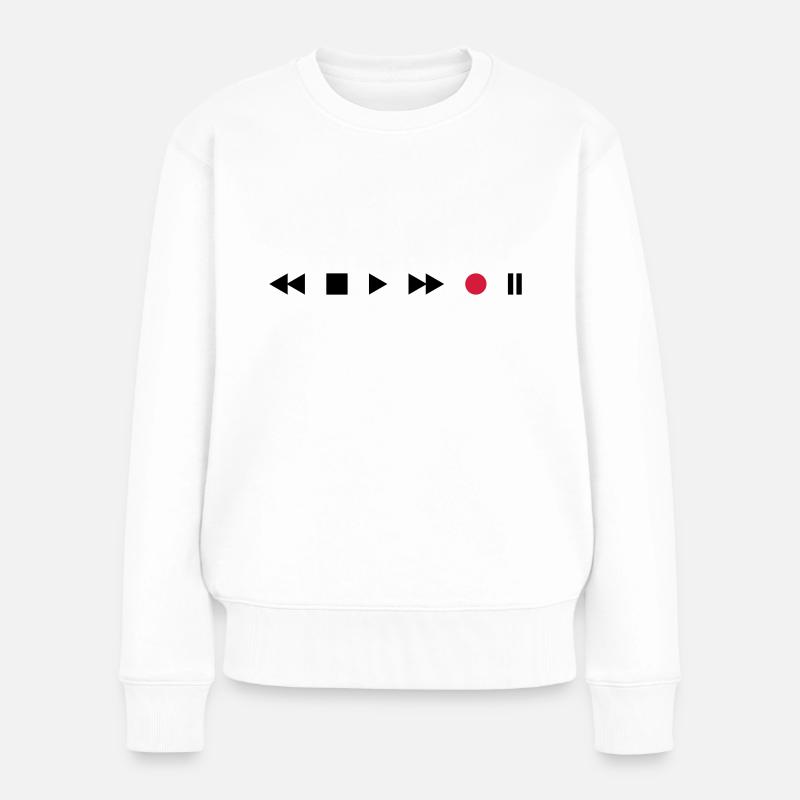 Lecteur de cassettes - Pull Premium bio Femme - blanc