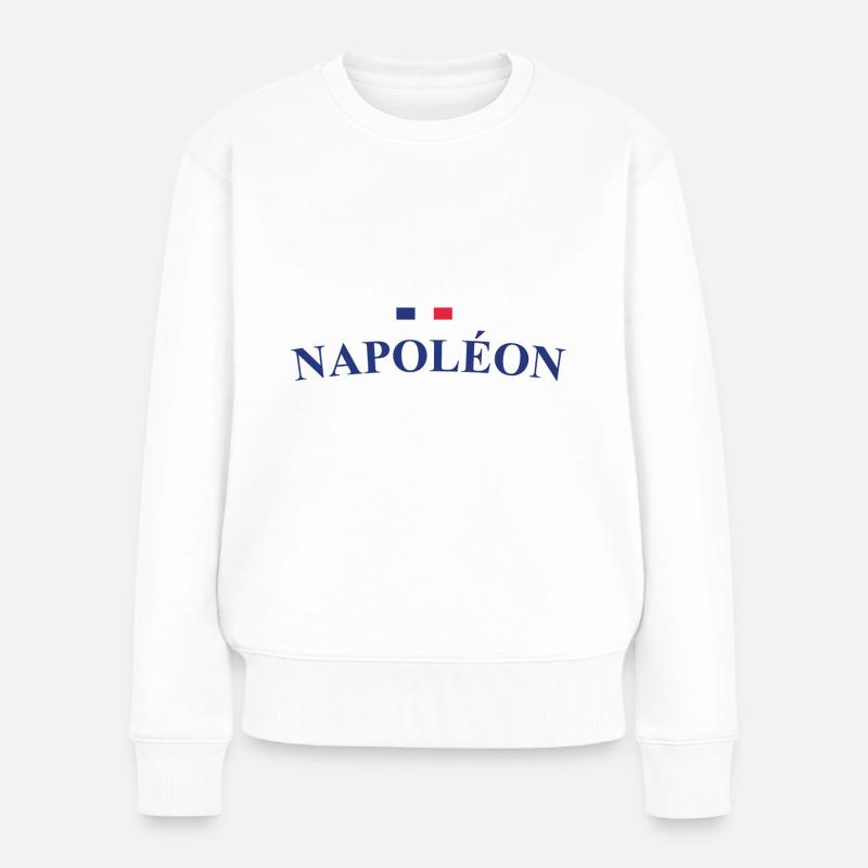 Napoleon - Frauen Premium Bio Pullover - Weiß