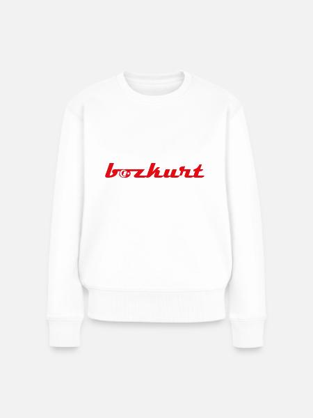 bozkurt - Frauen Premium Bio Pullover - Weiß