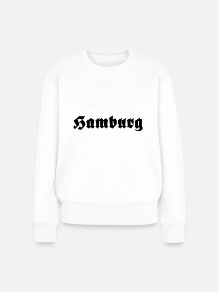 Hamburg - Frauen Premium Bio Pullover - Weiß