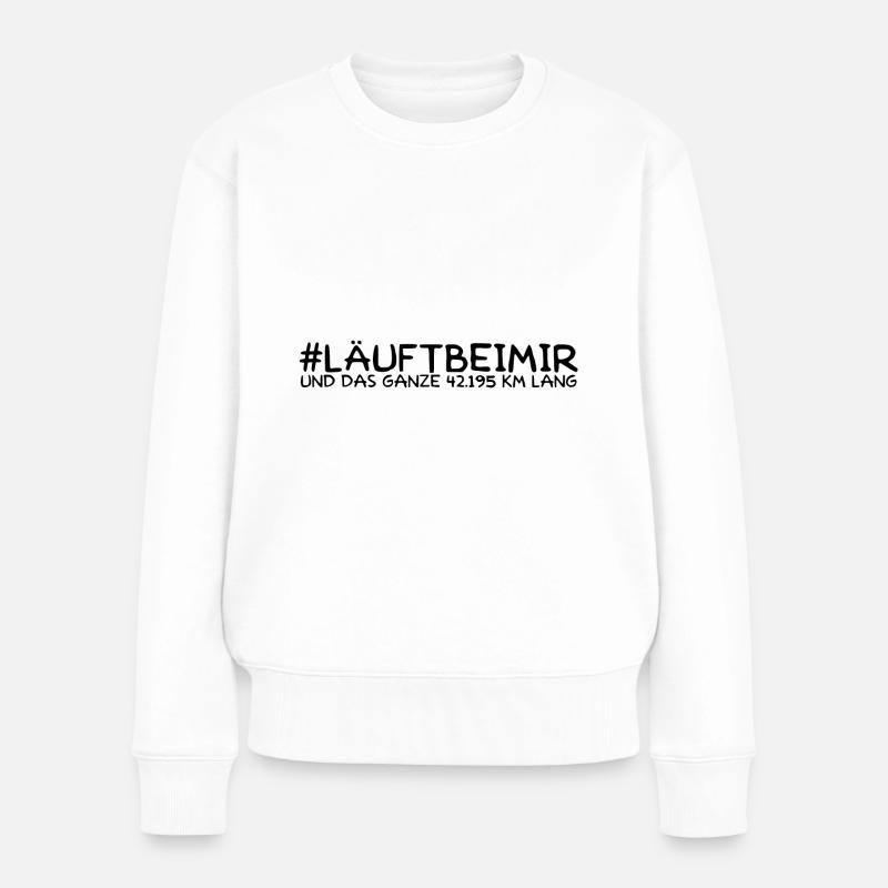 marathon - Frauen Premium Bio Pullover - Weiß