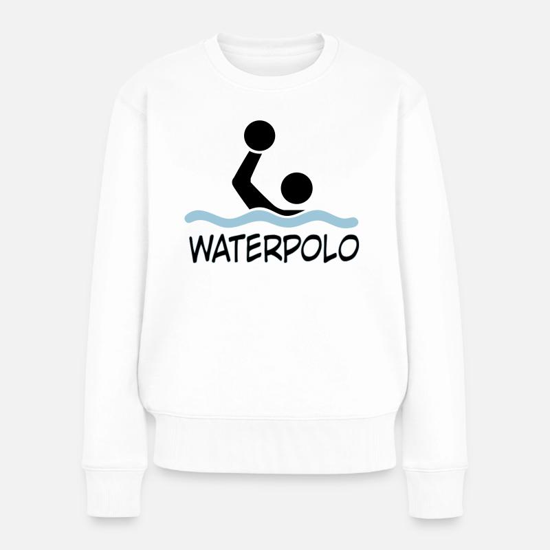 waterpolo - Frauen Premium Bio Pullover - Weiß