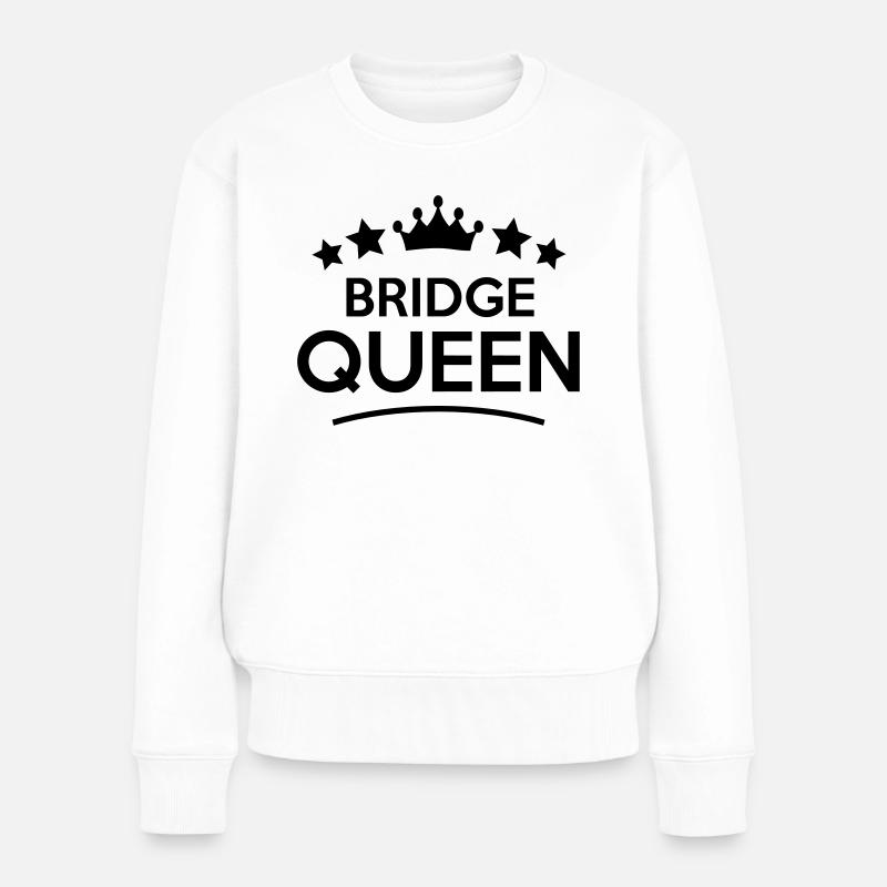 bridge queen stars - Pull Premium bio Femme - blanc