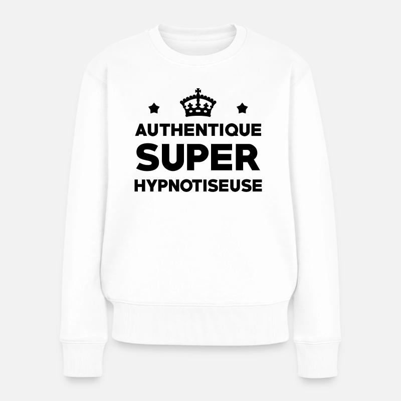 Hypnose / Hypnotiseur / Hypnotiseuse / Médecine - Pull Premium bio Femme - blanc