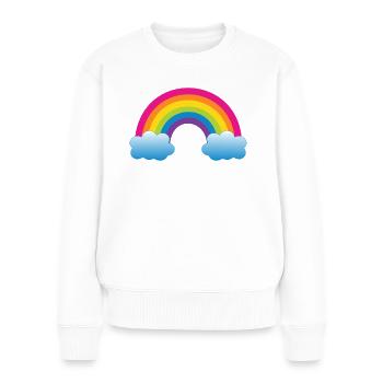 rainbow - Women's Premium Organic Jumper - white - Front - Julia (174cm)