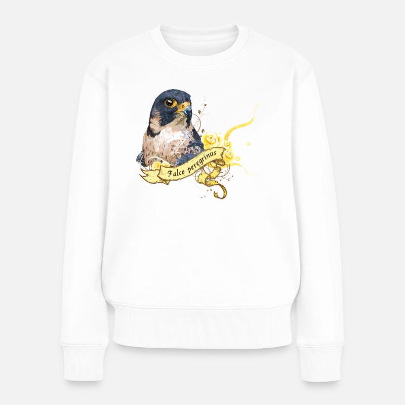 Wanderfalke - Frauen Premium Bio Pullover - Weiß