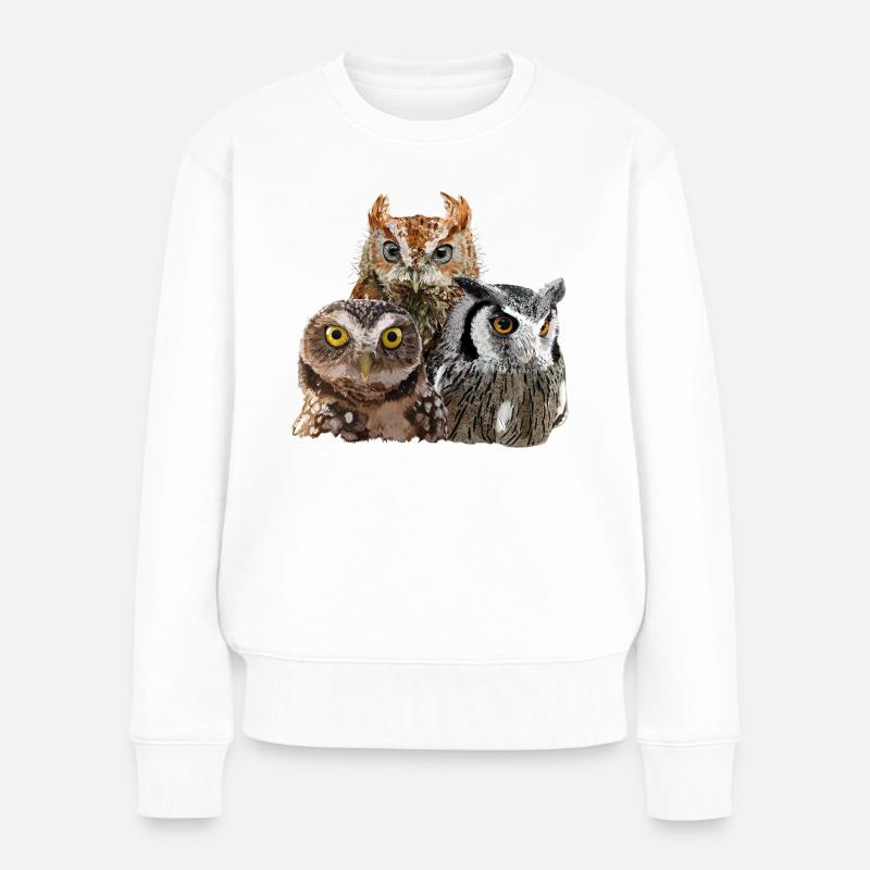 Rapaces nocturnes - Pull Premium bio Femme - blanc