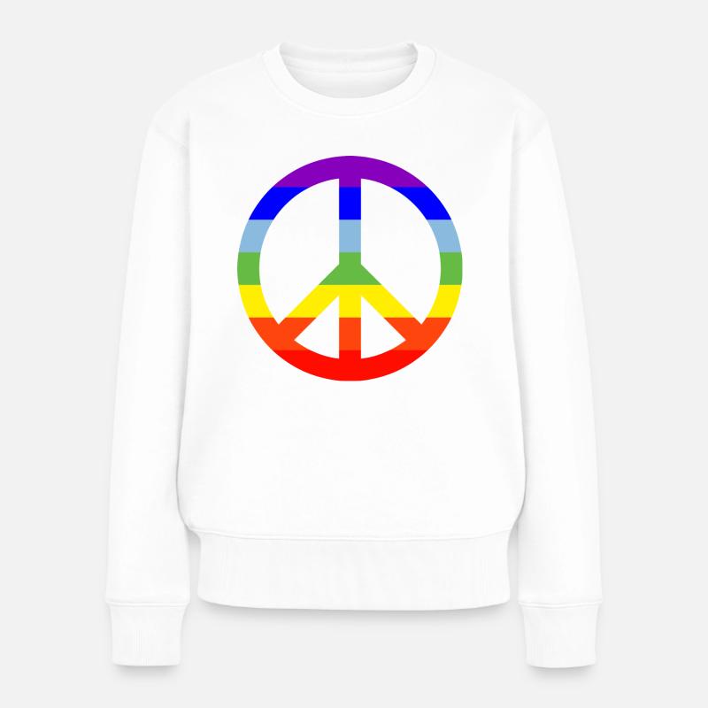 PAIX COLORÉE! - Pull Premium bio Femme - blanc