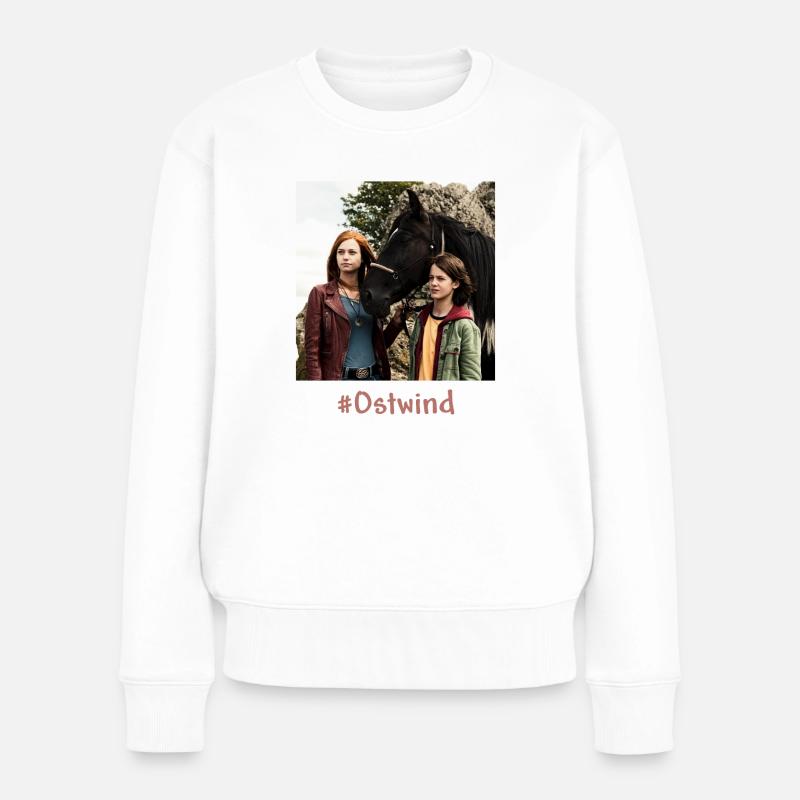 Ostwind Der Große Orkan Zusammen mit Mika & Ari - Frauen Premium Bio Pullover - Weiß