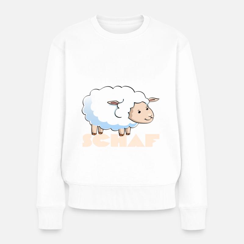 Schaf & Schafe Schäfer geschenke - Frauen Premium Bio Pullover - Weiß