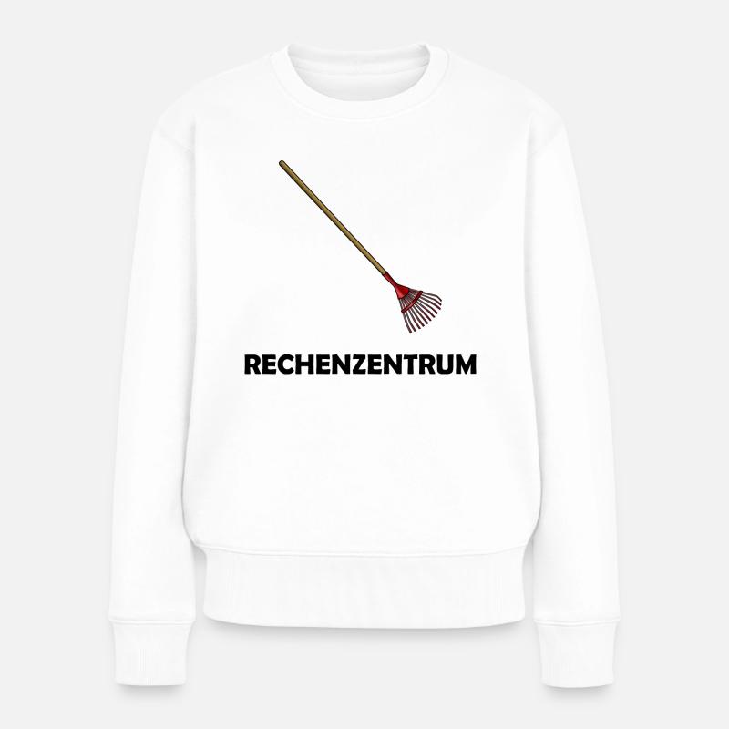 Rechenzentrum Gartenarbeit Hobbygärtner - Frauen Premium Bio Pullover - Weiß
