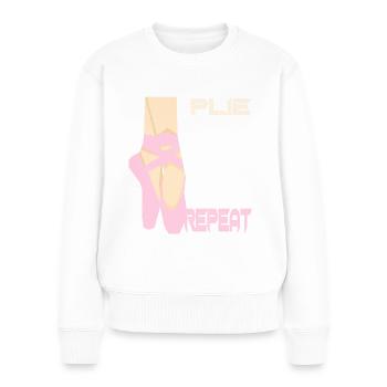 Ballett Ballerina Ballett tänzerin geschenk - Frauen Premium Bio Pullover - Weiß - Vorne - Julia (174cm)