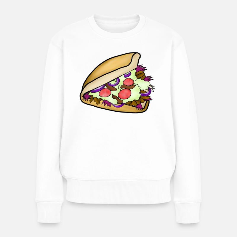 Döner - Frauen Premium Bio Pullover - Weiß