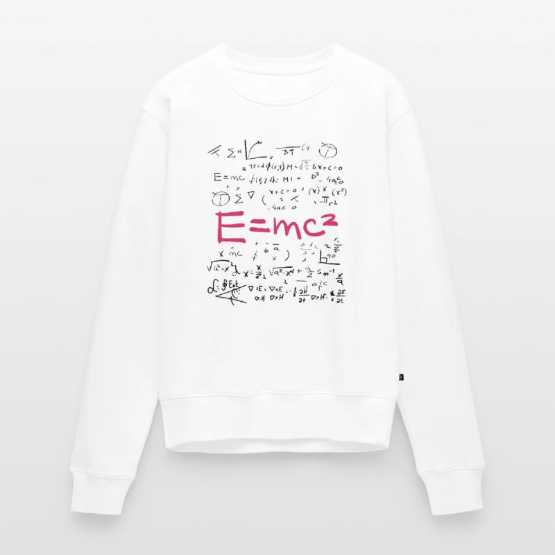 Physics and Math Formulas EMC2 Women's Premium Organic Jumper