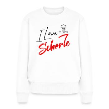 Winegod drôle disant que j’aime Schorle - Pull Premium bio Femme - blanc - Devant - Julia (174cm)