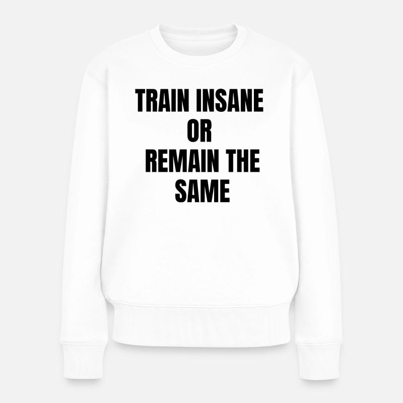 Entraînez-vous dur - Pull Premium bio Femme - blanc