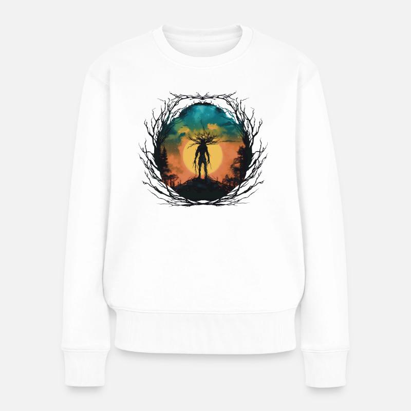 The Ent - Frauen Premium Bio Pullover - Weiß