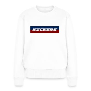 Kicker - Frauen Premium Bio Pullover - Weiß - Vorne - Julia (174cm)
