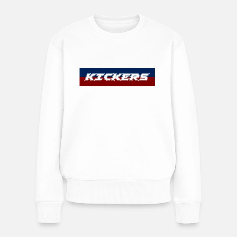 Kicker - Frauen Premium Bio Pullover - Weiß