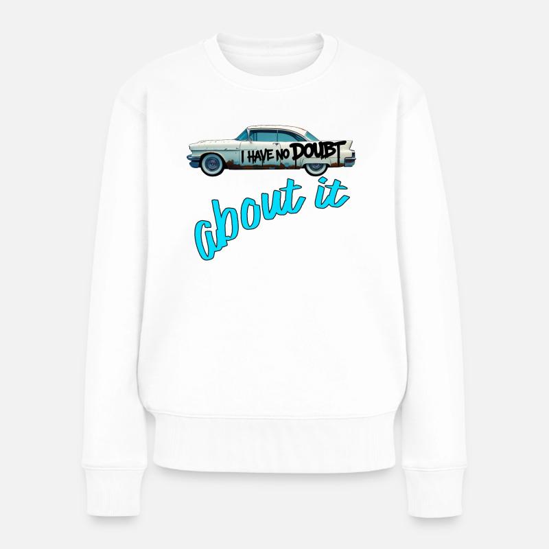 ausschließlich Oldtimer - Frauen Premium Bio Pullover - Weiß