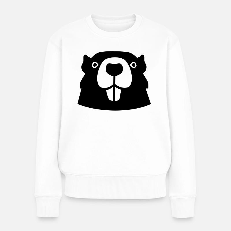 Castor - Pull Premium bio Femme - blanc
