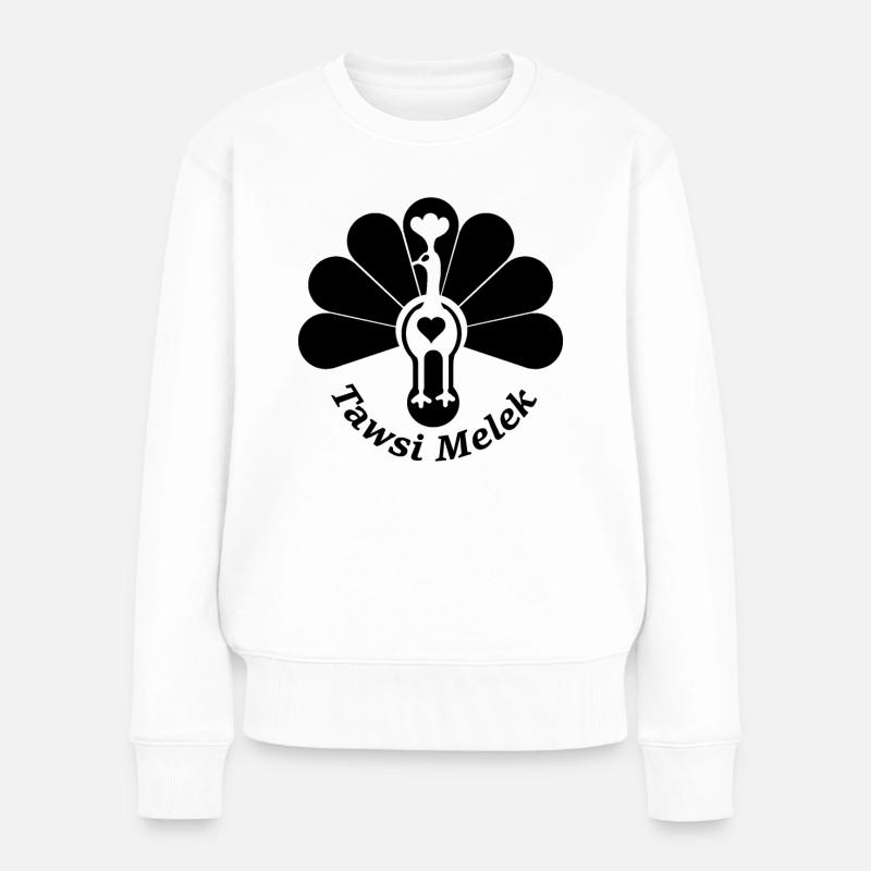 Tausi Melek Tawsi Melek - Frauen Premium Bio Pullover - Weiß