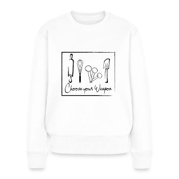 Kitchen utensils for cooking - Women's Premium Organic Jumper - white - Front - Julia (174cm)