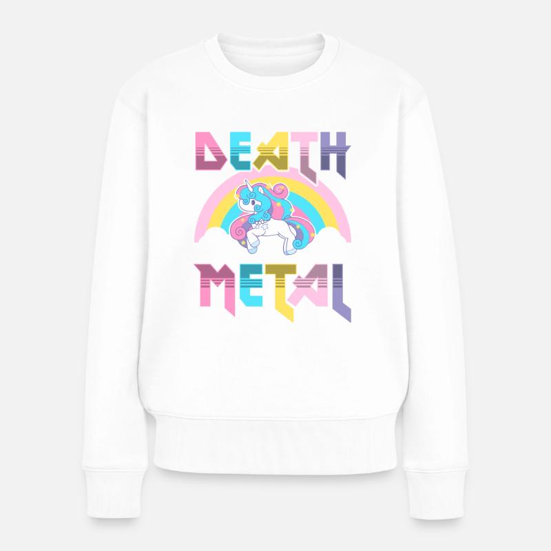 Death metal - Pull Premium bio Femme - blanc